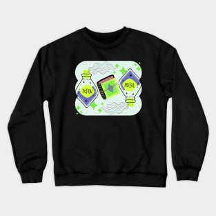 Magic Potion Bottle Pattern Crewneck Sweatshirt